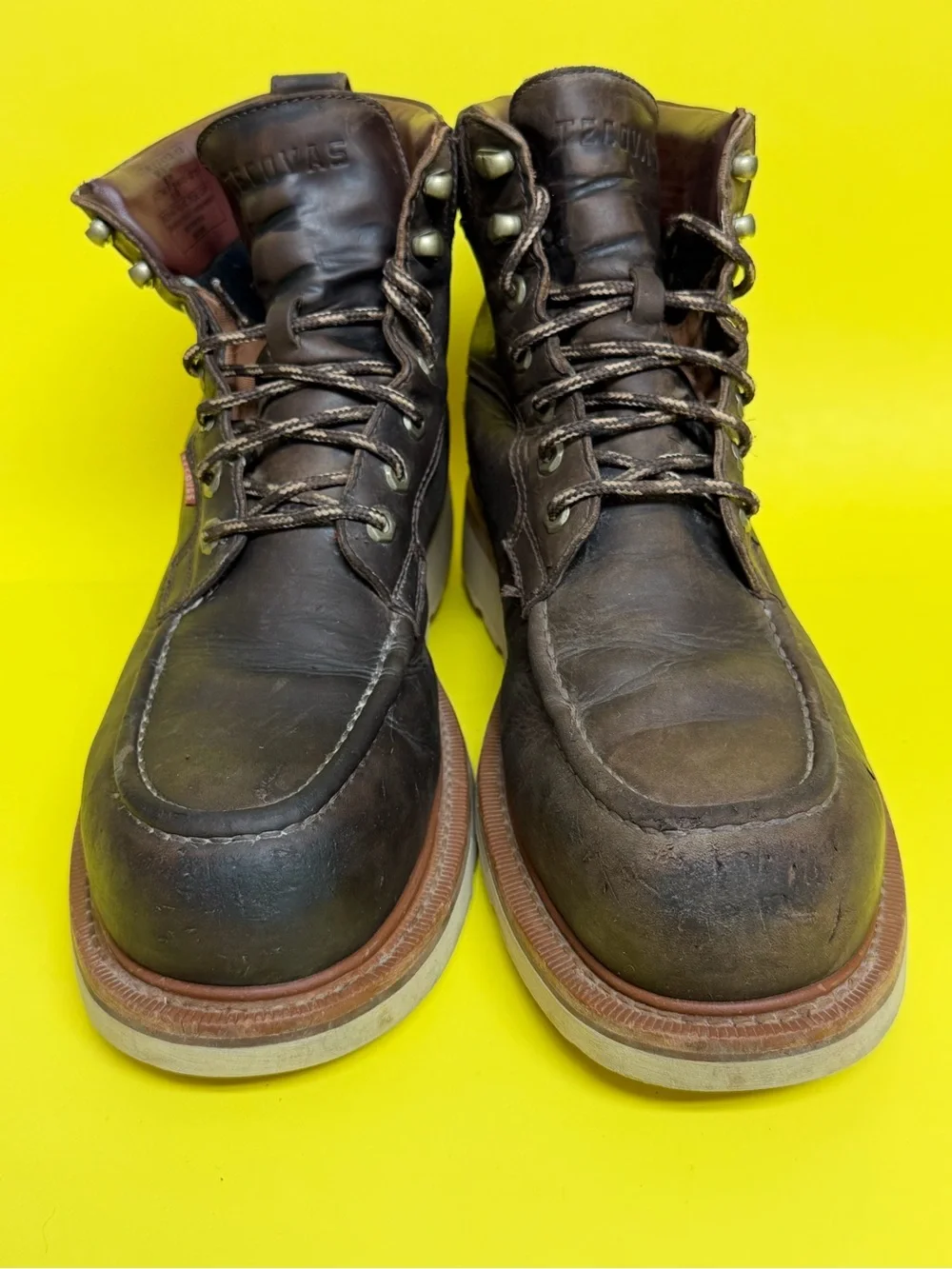 Tecovas Men's LongHaul Waterproof Moc Composite Toe Work Boots Espresso 11.5 D